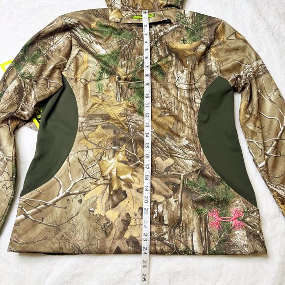 UNDER ARMOUR Half Zip Pullover Scent Control Camo Hunting Jacket Hoodie Medium - Picture 13 of 14